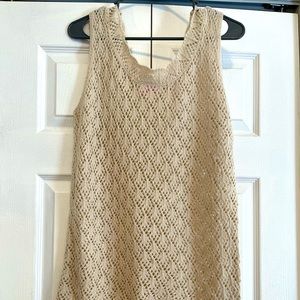 Pink Lily crotchet swim cover up